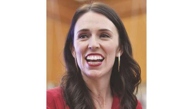 Leader of the Labour party Jacinda Ardern speaks at a press conference at Parliament in Wellington yesterday.