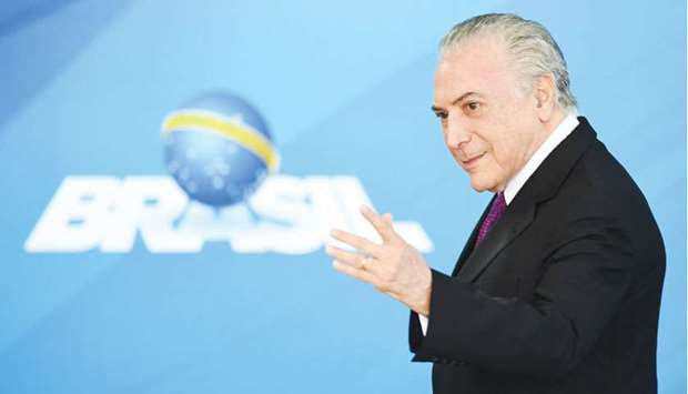 Temer: aides said the president will now be able to get on with his economic policy agenda.