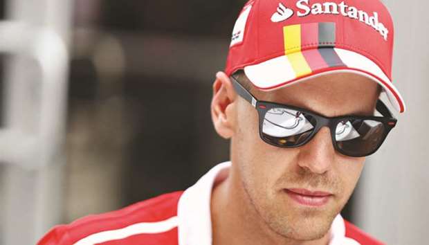 Sebastian Vettel of Ferrari.