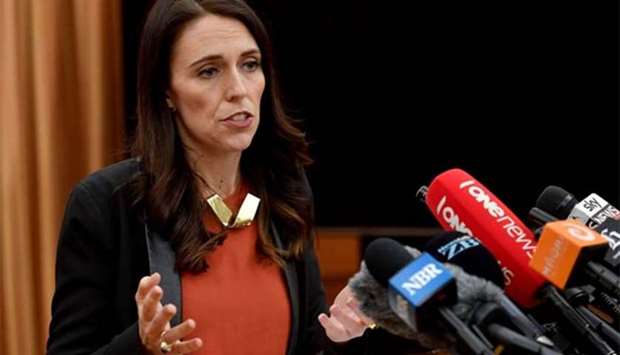 New Zealand's Labour party leader Jacinda Ardern speaks to the media after her first caucus meeting as Prime Minister-elect at Parliament in Wellington on Friday. 