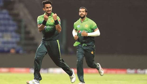 Pakistanu2019s  Hassan Ali (L), who has become the worldu2019s top-ranked ODI bowler after his exploits against Sri Lanka.
