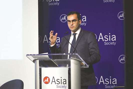 Elyas Felfoul speaking at the event (photo courtesy: Asia Society).