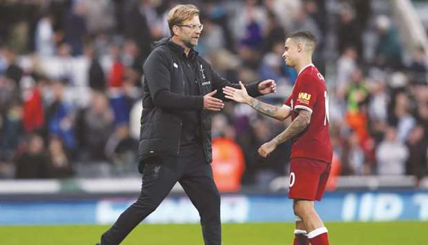 Jurgen Kloppu2019s biggest concern will be keeping Phillipe Coutinho motivated after the forward was denied his wish to join Barcelona. (AFP)