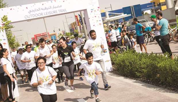 More than 600 enthusiasts took part in the opening of DHFCu2019s Outdoor Leisure Trail on Saturday.