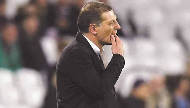 Under pressure: West Ham United manager Slaven Bilic.