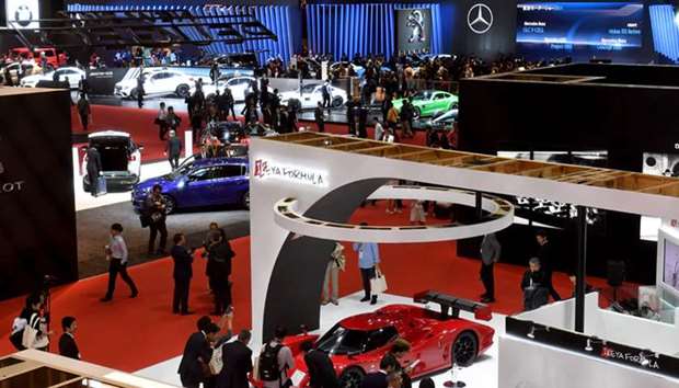 A general view shows the Tokyo Motor Show in Tokyo