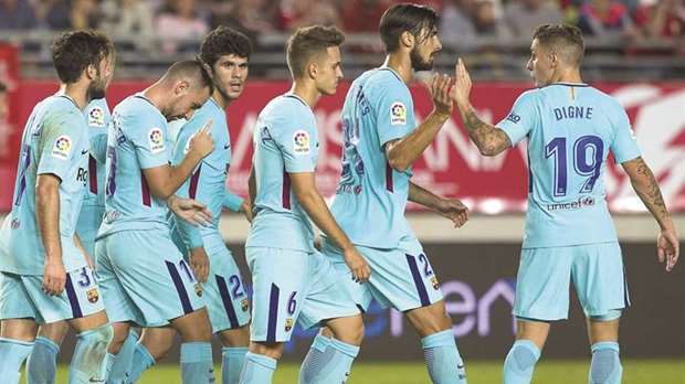 Paco Alcacer, Gerard Deulofeu and Jose Manuel Arnaiz took their chance to grab the goals for the holders in the Copa del Rey match against third-tier Real Murcia.