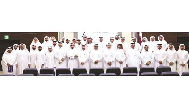 Oryx GTL officials and Qatari employees at the event.