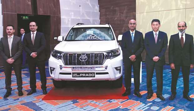 AAB and Toyota officials led the unveiling of the new 2018 Prado. PICTURE: Jayaram