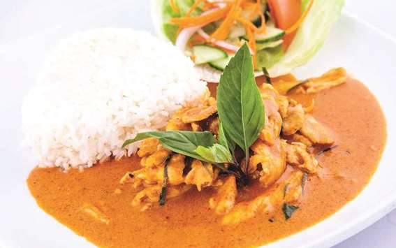 DIFFERENT: Panang curry is different from red and green Thai curries. Photo by the author