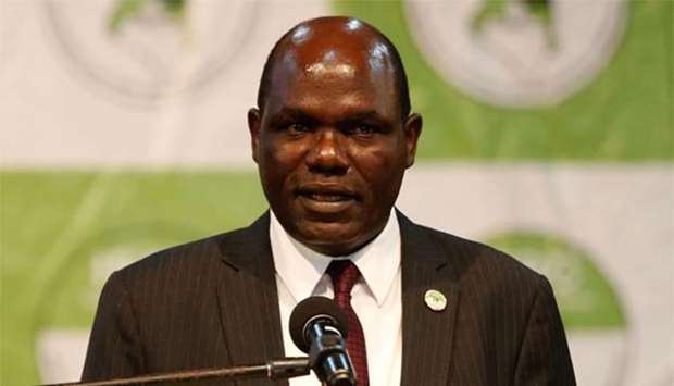 Independent Electoral and Boundaries Commission (IEBC) chairman Wafula Chebukati announces the winner of Kenya's repeat presidential election in Nairobi on Monday.