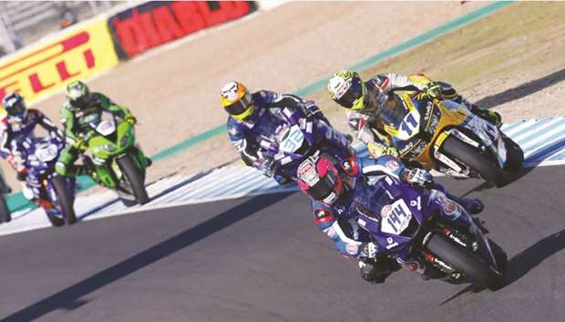 Lucas Mahais of Yamaha leads the Supersport World Championship by 20 points.
