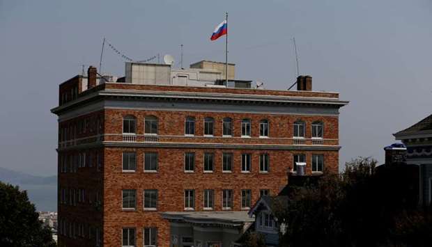 The Consulate General of Russia is seen in San Francisco, California, US