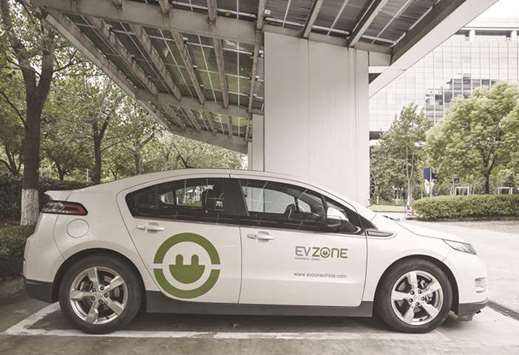 A GM Chevrolet Volt electric vehicle is parked at a charging station at the General Motors China headquarters in Shanghai. u201cGeneral Motors believes in an  all-electric future,u201d GM global product development chief Mark Reuss said during a briefing at the companyu2019s suburban Detroit technical centre yesterday.