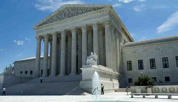 (File photo) Building of US Supreme Court.