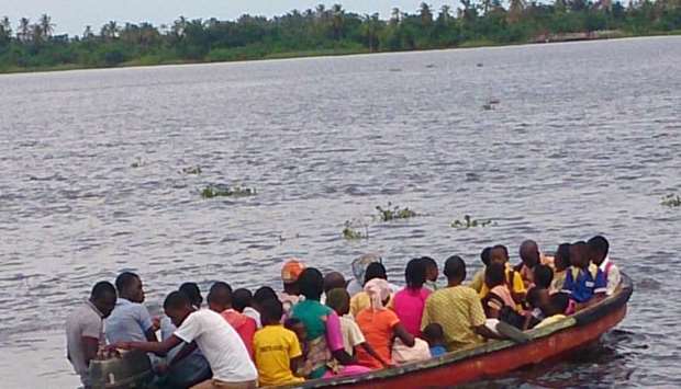 A boat on Niger river.