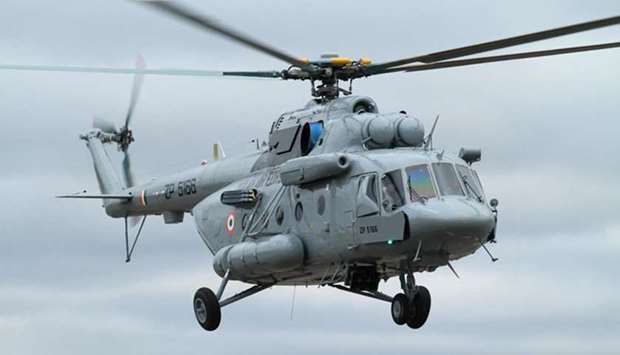 An Mi-17 helicopter of Indian Airforce