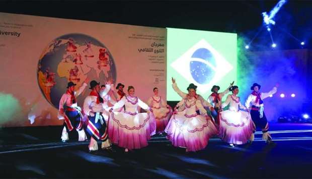The Brazilian u201cAldeia dos Anjosu201d performs on stage