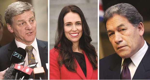 New Zealandu2019s Deputy Prime Minister Bill English (left), leader of the Labour Party Jacinda Ardern and former New Zealand Minister of Foreign Affairs Winston Peters. Populist lawmaker Winston Peters is set to pick a winner in New Zealandu2019s deadlocked general election after again finding himself cast as kingmaker thanks to the countryu2019s quirky electoral system.