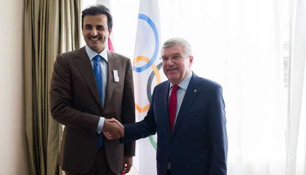 Amir meets President of International Olympic Committee