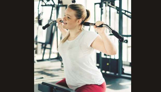  WEIGHT LOSS: An unnamed woman in a gym. The weight many of us are trying to lose is white fat, tissue that stores energy. Scientists think more energy-burning brown fat u2013 which exists in small deposits along the spine and neck u2013 might help that effort.