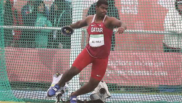 Qataru2019s Ahmed al-Haj in action during the stage 1 of the menu2019s discus throw (1.5kg) event at the Youth Olympic Games 2018 in Buenos Aires, Argentina, on Thursday. Al-Haj threw the discus 51.39m for his tenth spot in the competition. The second stage is scheduled for tomorrow, and the total of two days will determine the final positions.