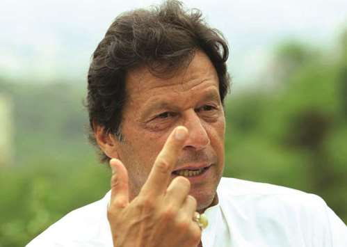 Imran Khan: denies colluding with the army in order to win the July 25 general elections.