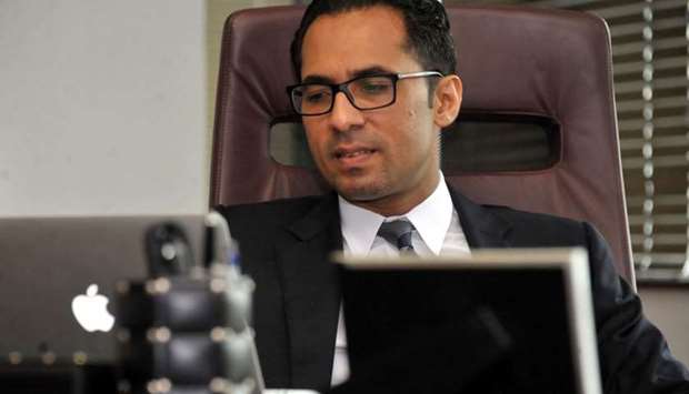 Tanzanian businessman Mohammed Dewji at his office in Dar es Salaam. A file picture taken on April 23, 2015.