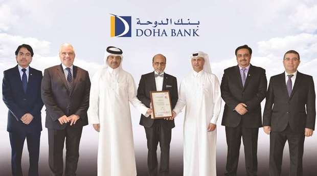 Dr R Seetharaman and other dignitaries with the ISO 20000 certification.