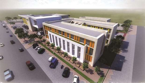 An architectu2019s impression of the Sherborne Qatar Girlsu2019 School.