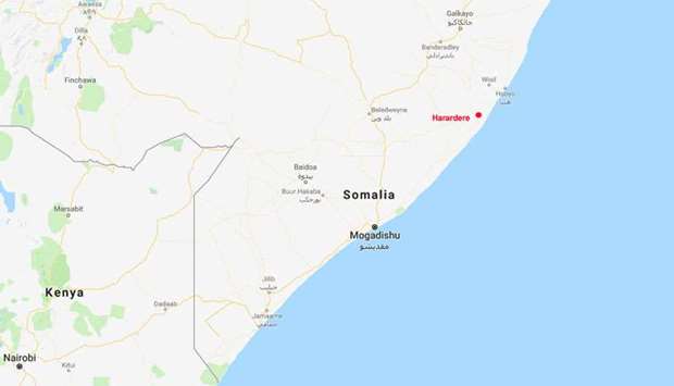 US military said a strike last week near Harardere, Somalia, killed ,approximately sixty terrorists.,