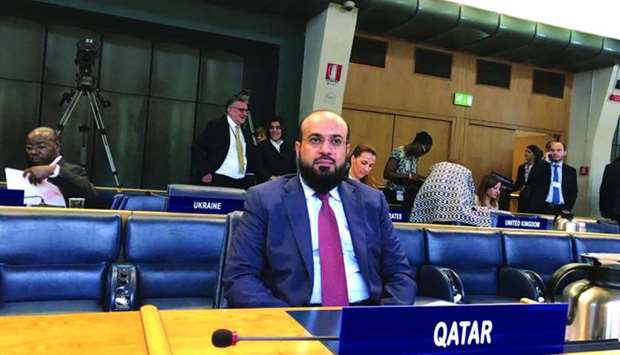 Massoud Jarallah al-Marri attending the FAO meeting in Rome