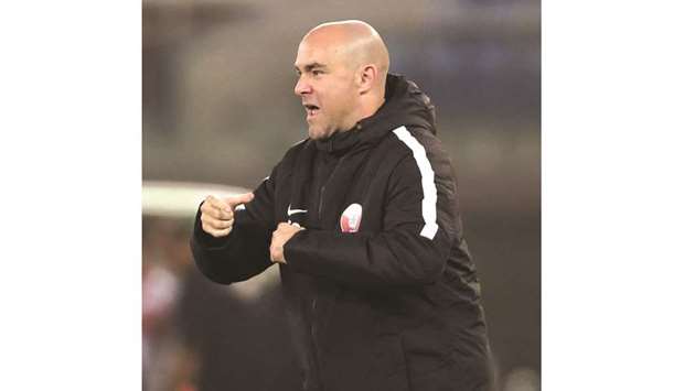 Qatar coach Felix Sanchez.