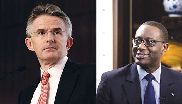 Flint (left) and Thiam: Will not be attending the Future Investment Initiative event in Riyadh.