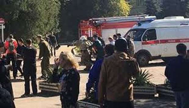 gas blast in Crimean school