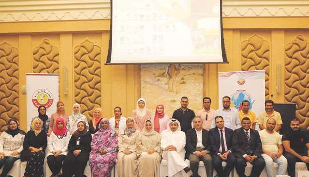 Officials and participants attending the Asthma-friendly Schools Programme.