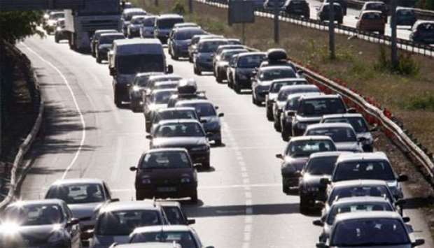 Traffic on French motorway