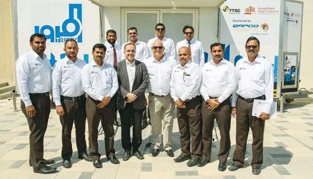 The participants of the defensive driver training programme with officials.