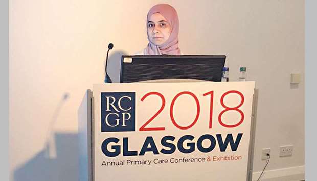 PHCCu2019s Dr Samya al-Abdulla at the event in Glasgow.
