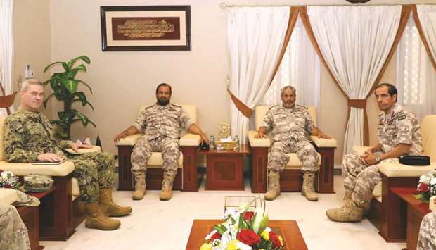 Commander of Qatar Amiri Naval Forces meets commander of US Fifth Fleet