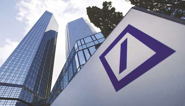The headquarters of Deutsche Bank in Frankfurt. Germanyu2019s largest lender will kick off the earnings season tomorrow, along with Barclays, giving a first glimpse how Europeu2019s investment banks stacked up against their US peers.