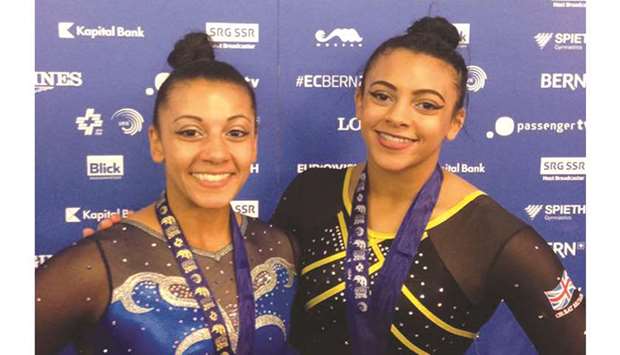 Becky and Ellie Downie of Britain