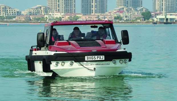 The rugged Humdinga is capable both off-road and on-water.