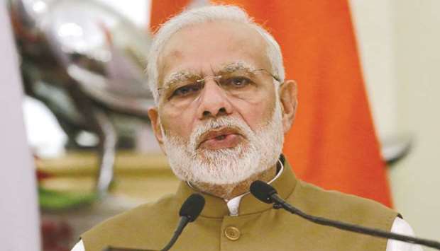 Indiau2019s Prime Minister Narendra Modi attends a conference at Hyderabad House in New Delhi. The Union Cabinet chaired by Modi has approved the signing of Bilateral Investment Agreement (BIA) between India Taipei Association (ITA) in Taipei yesterday, an official statement said.