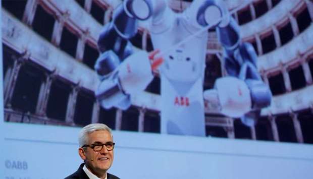 CEO Spiesshofer of Swiss power technology and automation group ABB 