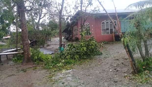 Damages caused by Typhoon Yutu in Isabela province where the typhoon first made landfall in Philippines