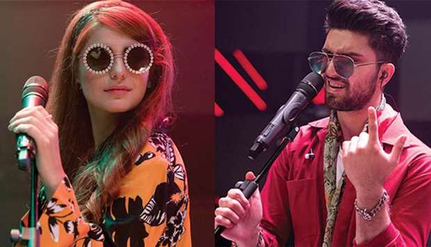 UNSOUND: Momina Mustehsan, left, alongside Ahad Raza Mir recently performed a cover of the super popular evergreen Ahmed Rushdiu2019s track, Ko Ko Korina that has elicited the red, hot rage of Pakistanu2019s audience.