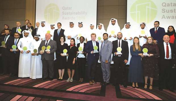 The award winners with the officials.