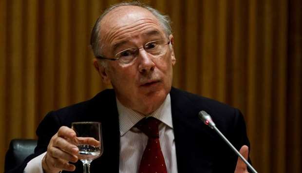 Former International Monetary Fund Managing Director Rodrigo Rato attends a parliamentary commission investigating the financial crisis in Madrid, Spain on January 9, 2018.
