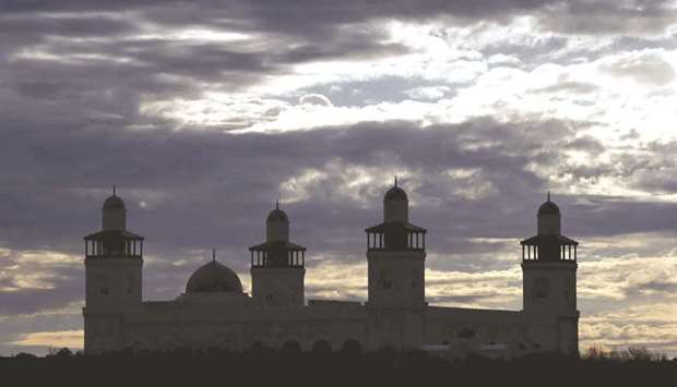 The King Hussein Bin Talal Mosque in Amman, Jordan.